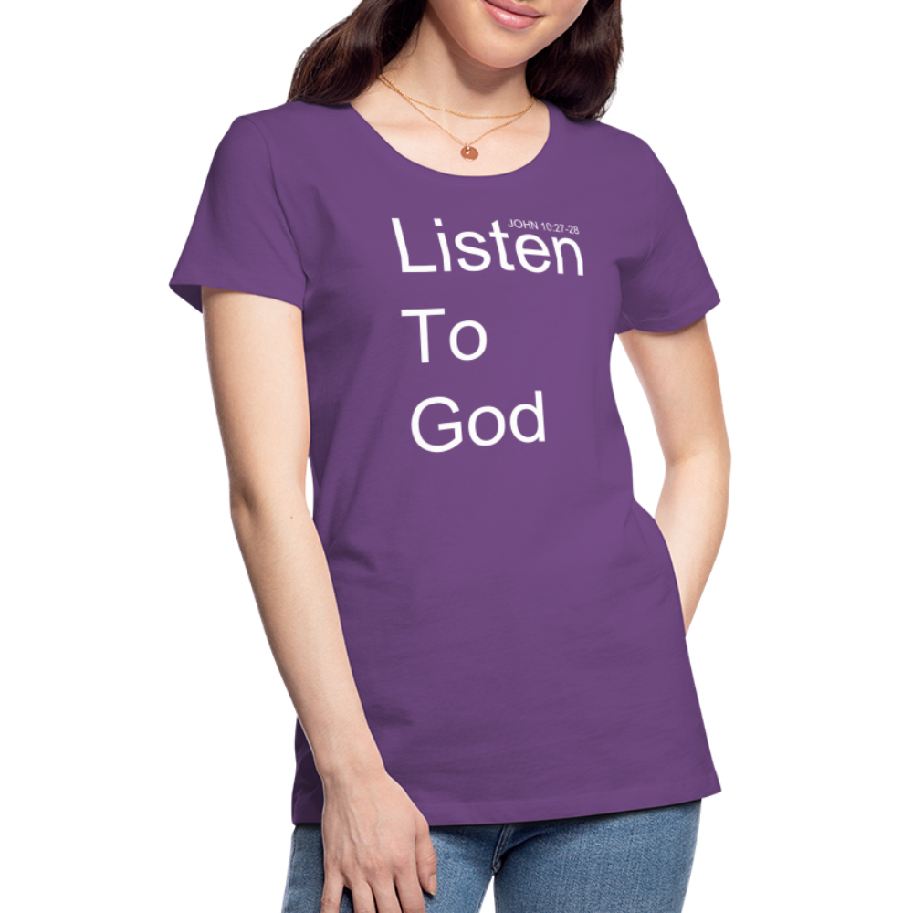 Listen To God Premium T-Shirt Elisheba M6:33