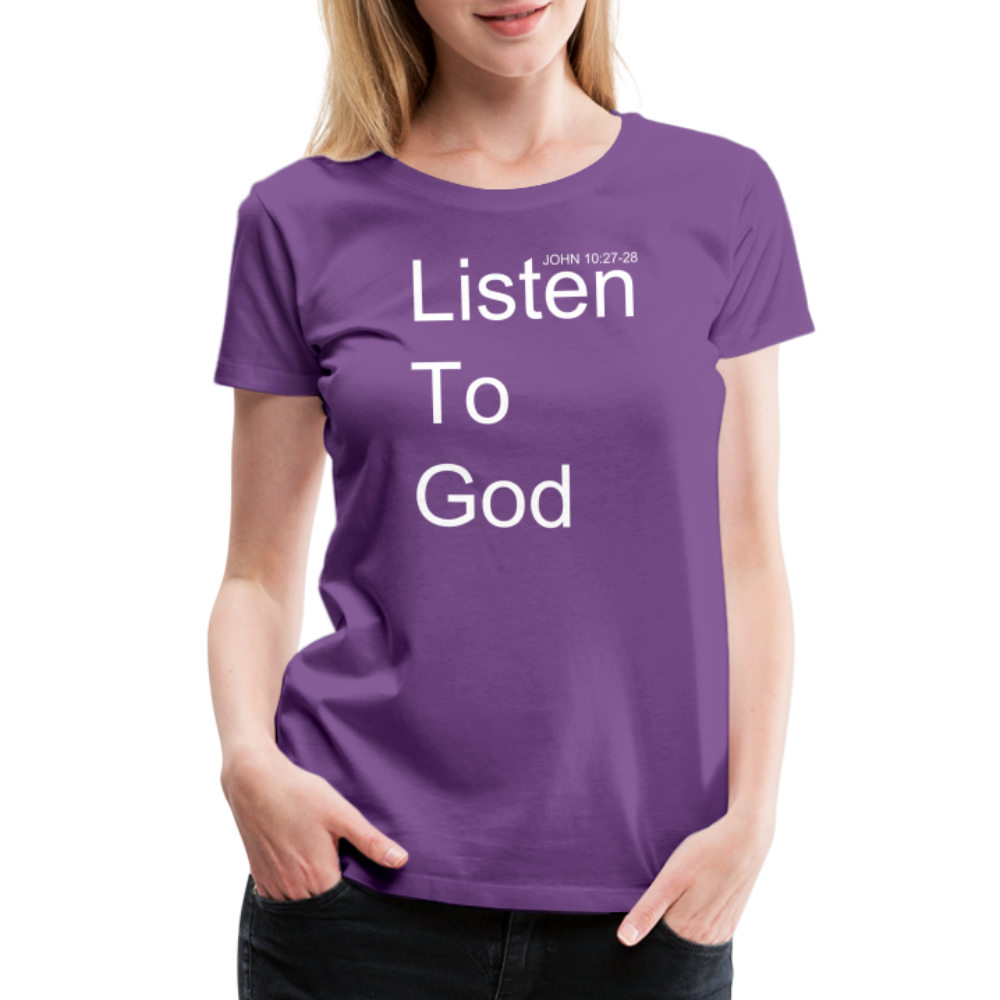 Listen To God Premium T-Shirt Elisheba M6:33