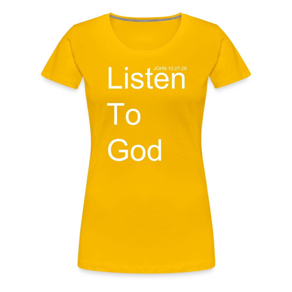 Listen To God Premium T-Shirt Elisheba M6:33