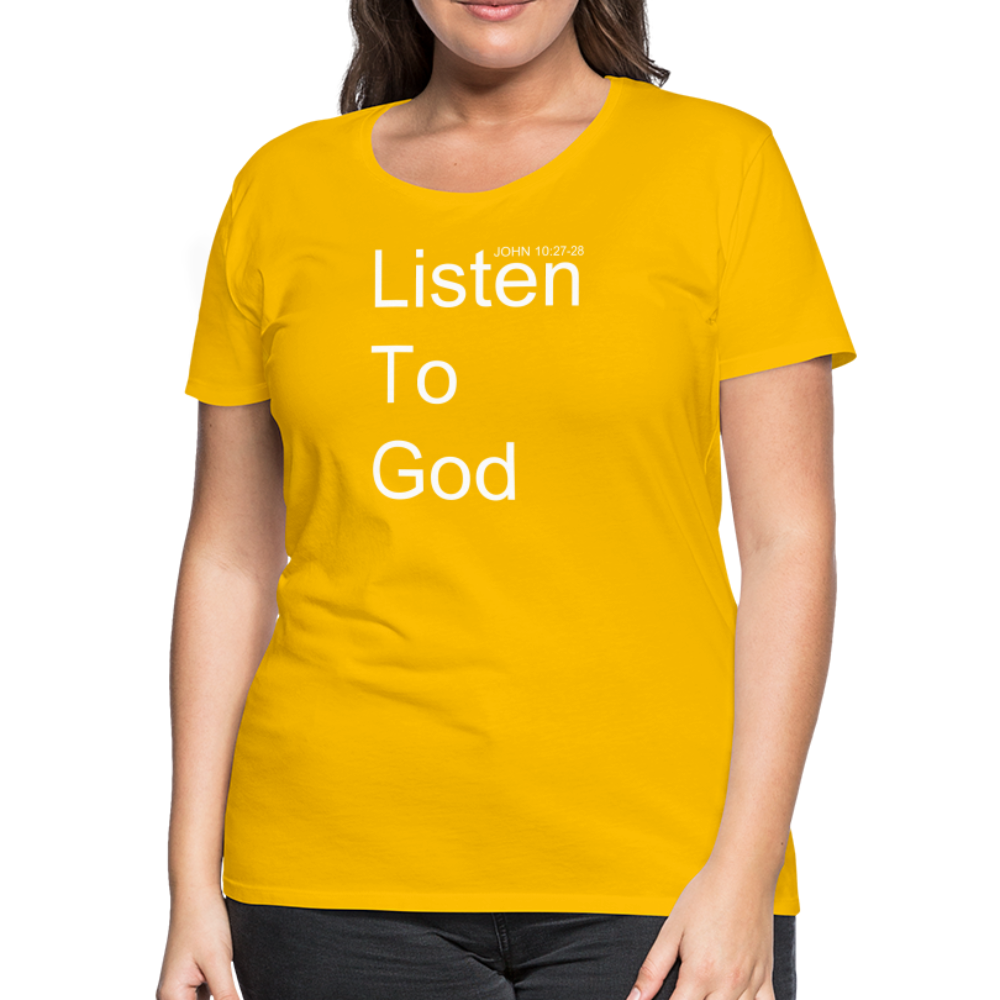 Listen To God Premium T-Shirt Elisheba M6:33