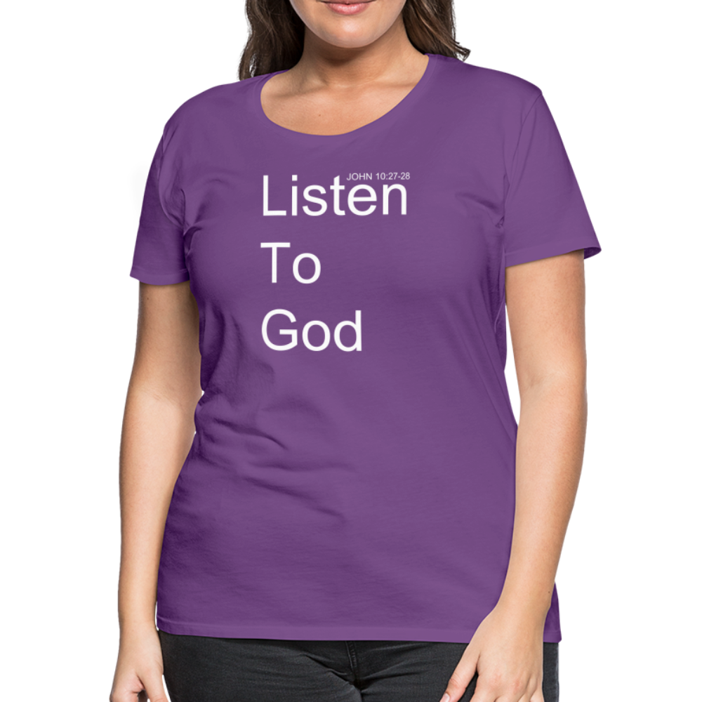 Listen To God Premium T-Shirt Elisheba M6:33