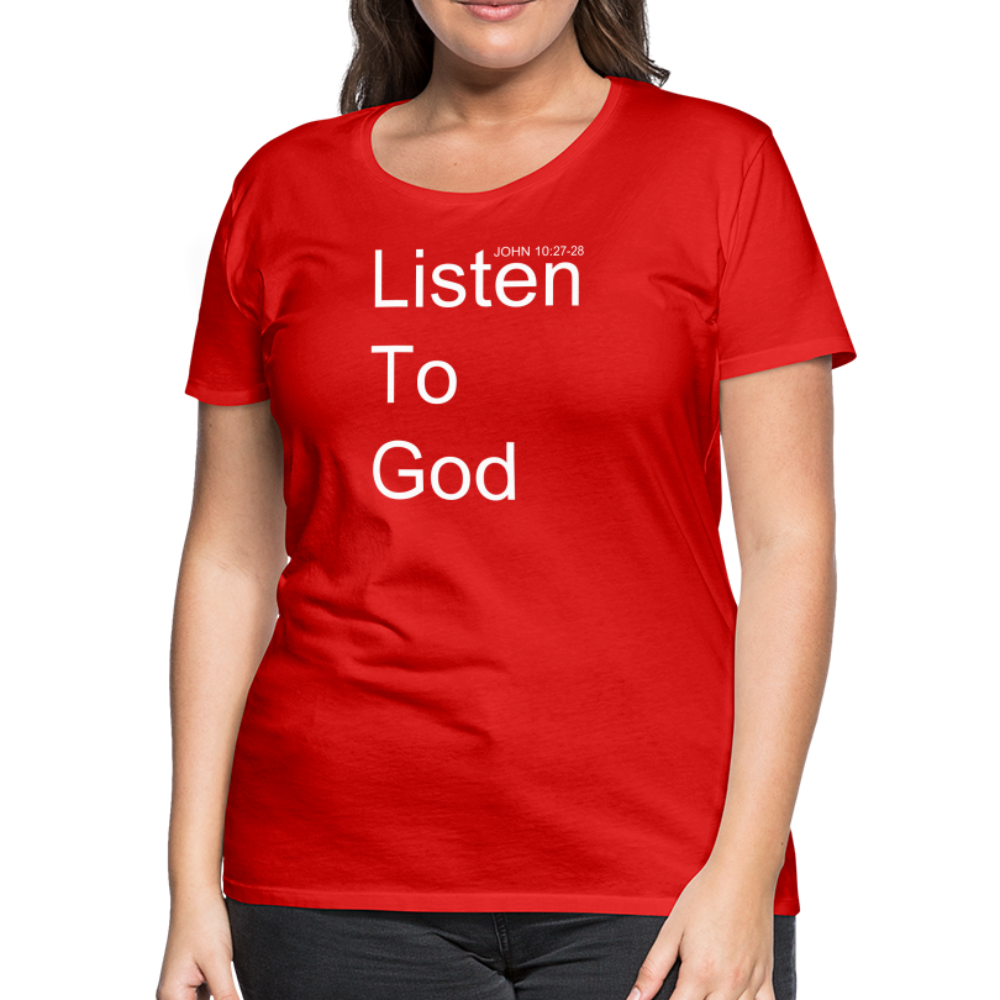Listen To God Premium T-Shirt Elisheba M6:33