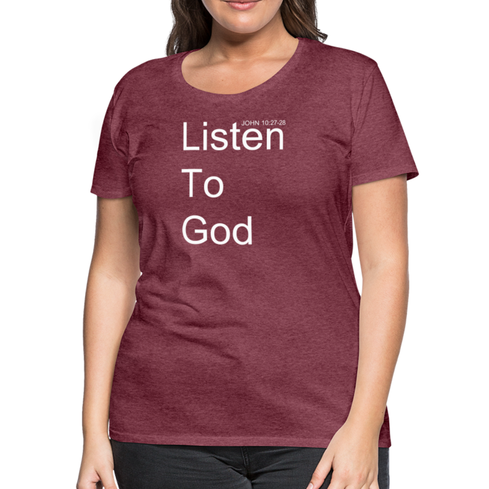 Listen To God Premium T-Shirt Elisheba M6:33