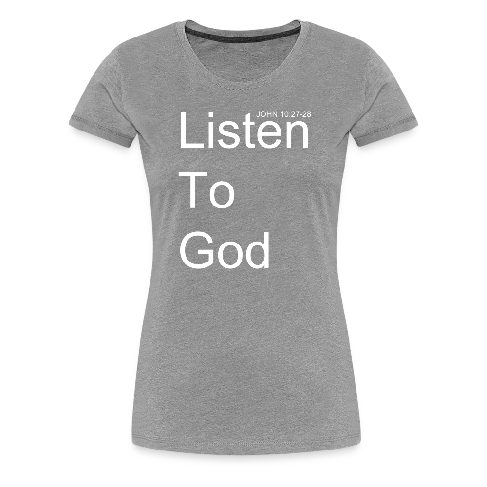 Listen To God Premium T-Shirt Elisheba M6:33