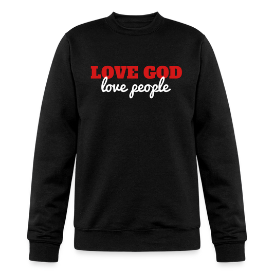 Love God Love People Champion Unisex Powerblend Sweatshirt Elisheba M6:33