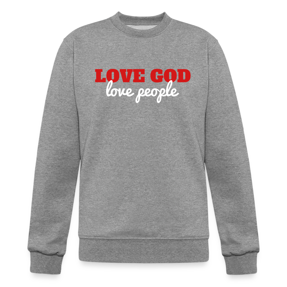 Love God Love People Champion Unisex Powerblend Sweatshirt Elisheba M6:33