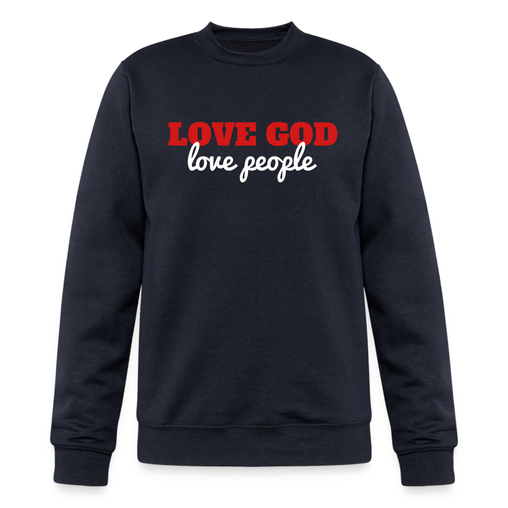 Love God Love People Champion Unisex Powerblend Sweatshirt Elisheba M6:33