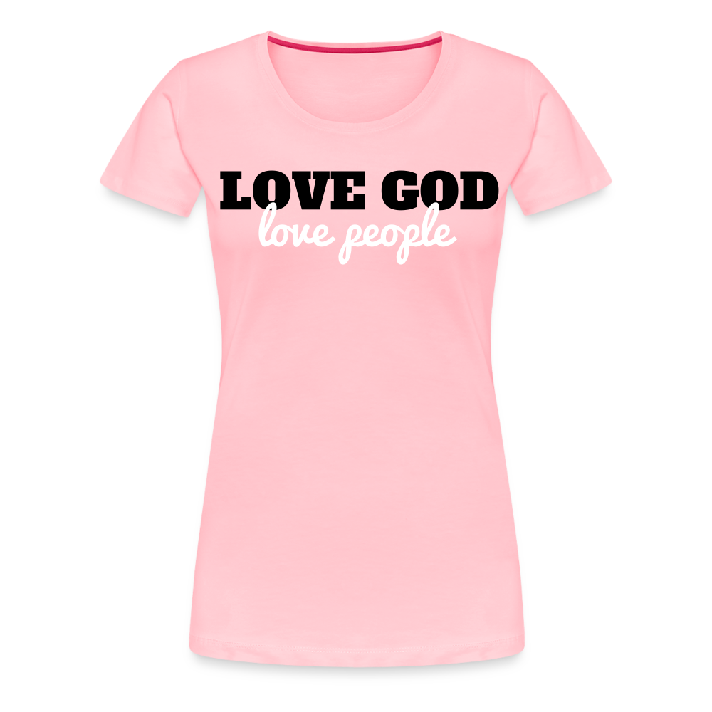 Love God Love People Women’s Premium T-Shirt Elisheba M6:33