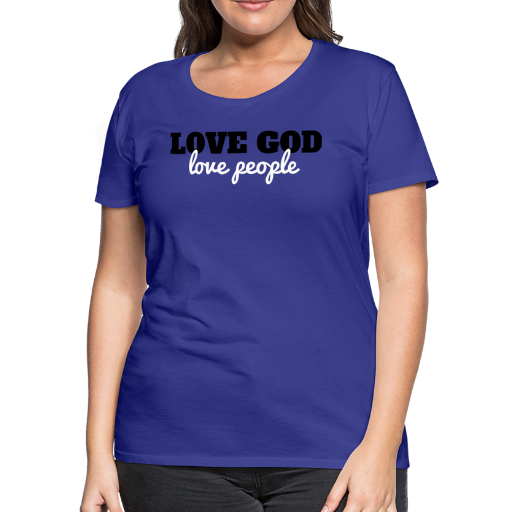 Love God Love People Women’s Premium T-Shirt Elisheba M6:33