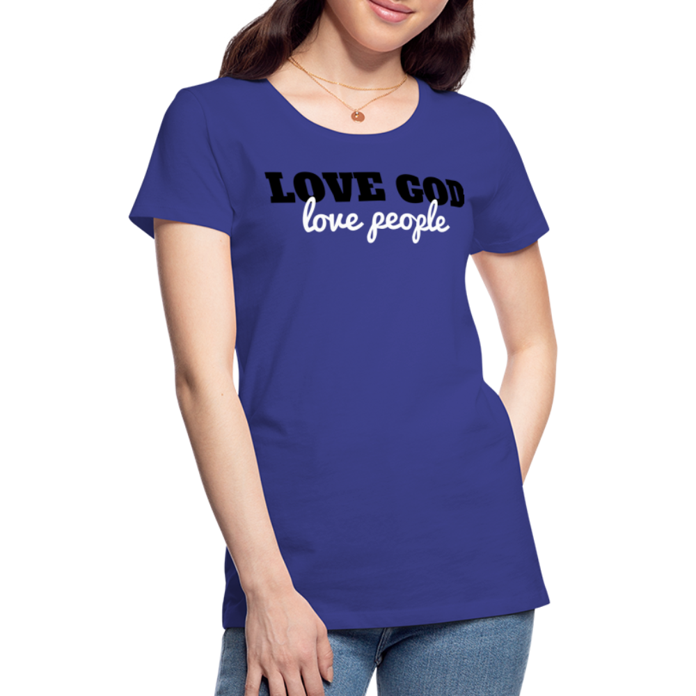 Love God Love People Women’s Premium T-Shirt Elisheba M6:33