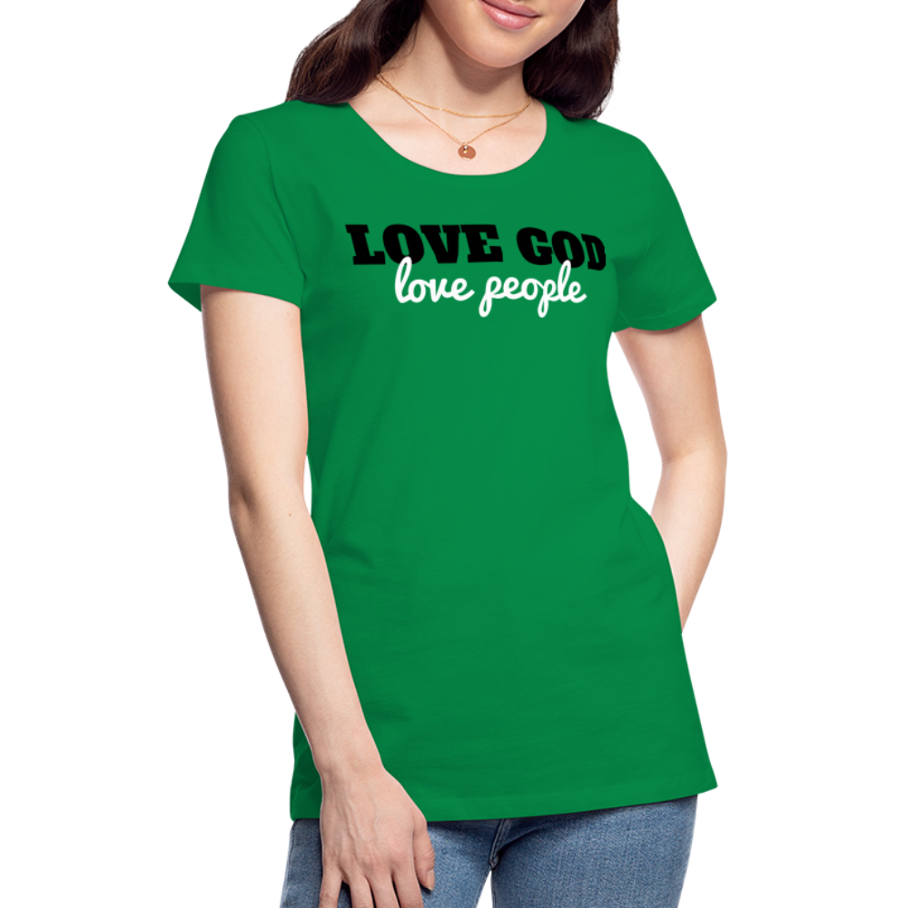 Love God Love People Women’s Premium T-Shirt Elisheba M6:33