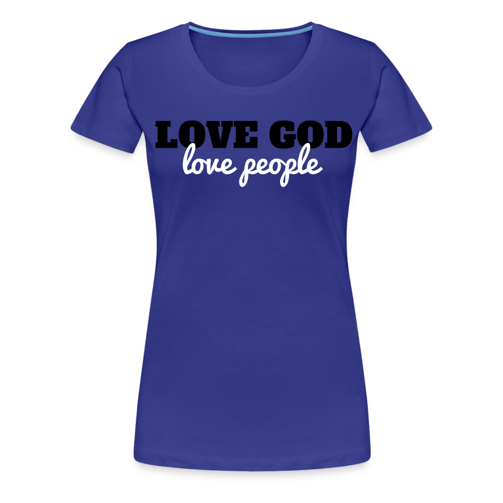 Love God Love People Women’s Premium T-Shirt Elisheba M6:33