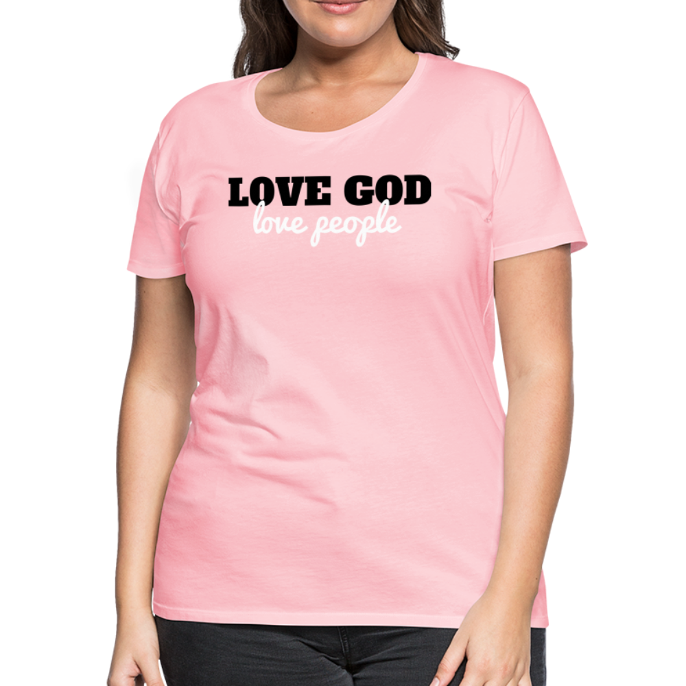 Love God Love People Women’s Premium T-Shirt Elisheba M6:33