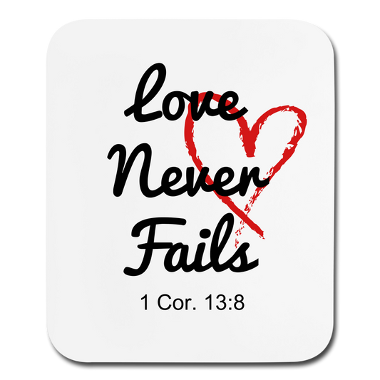 Love Never Fails Mouse pad Vertical Elisheba M6:33