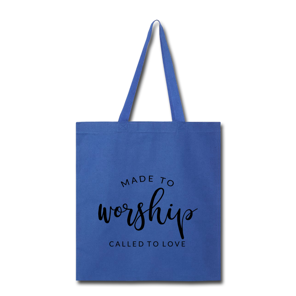 Made To Worship Called To Love Tote Bag Elisheba M6:33