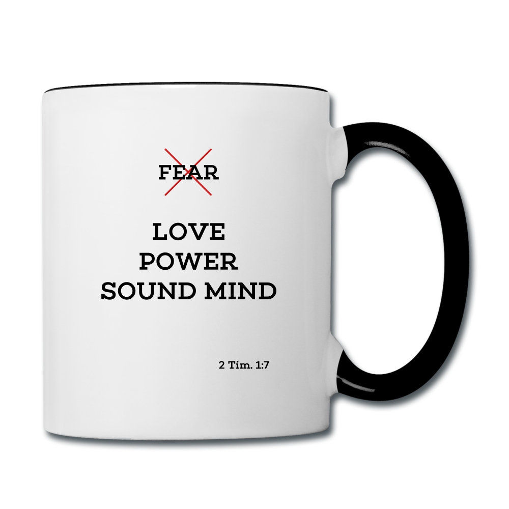 No Fear Contrast Coffee Mug Elisheba M6:33