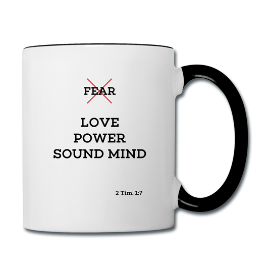 No Fear Contrast Coffee Mug Elisheba M6:33