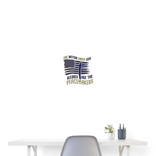 Peacemakers Poster 16x16 Elisheba M6:33