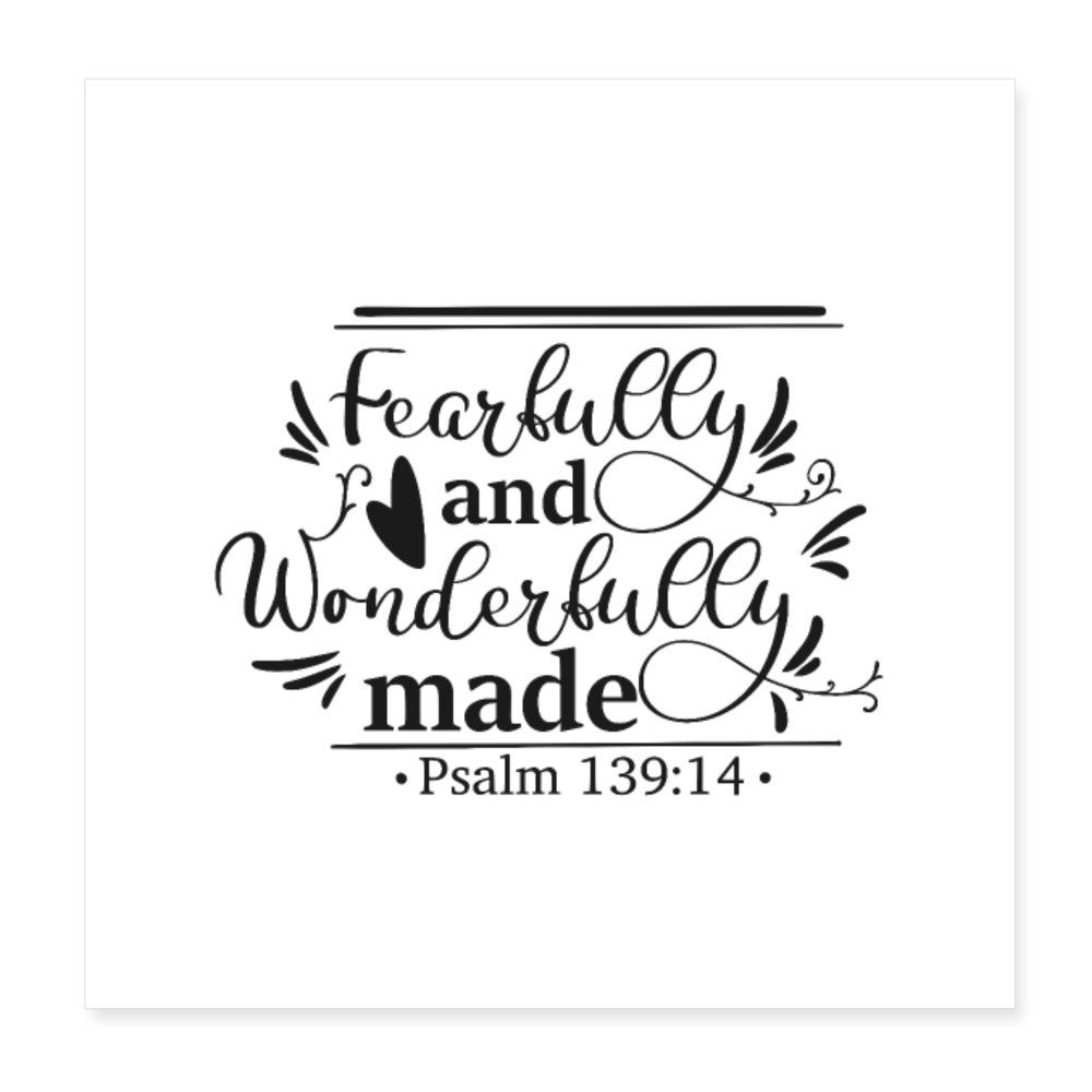 Psalm 139 Poster 8x8 Elisheba M6:33