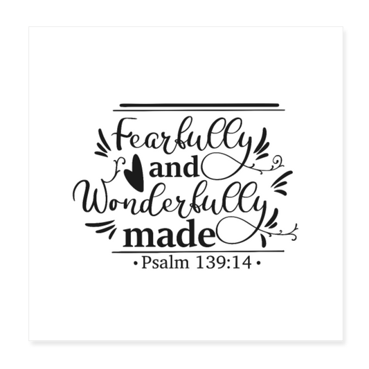 Psalm 139 Poster 8x8 Elisheba M6:33
