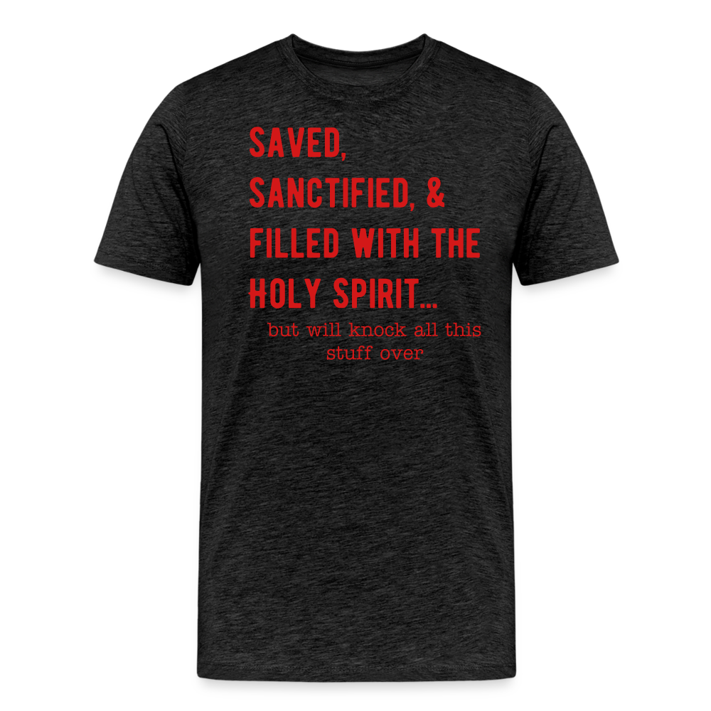 Saved, But Men's Premium T-Shirt Elisheba M6:33