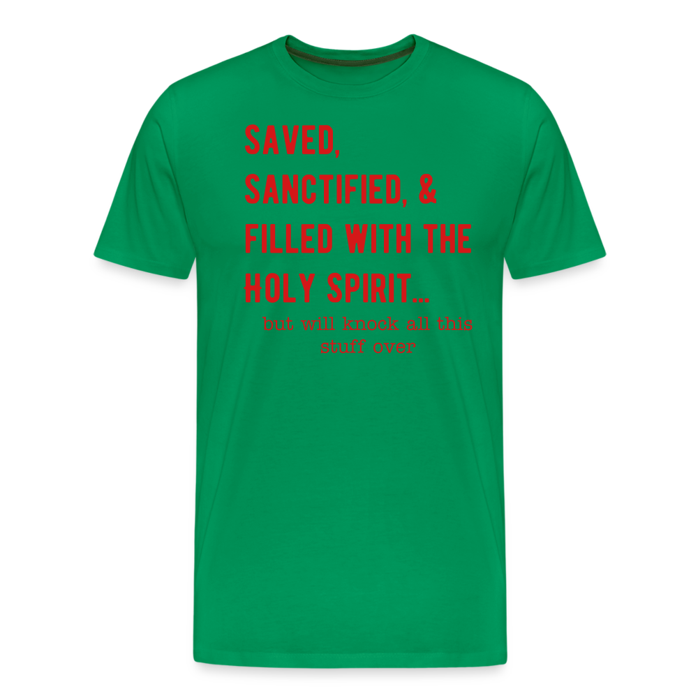 Saved, But Men's Premium T-Shirt Elisheba M6:33