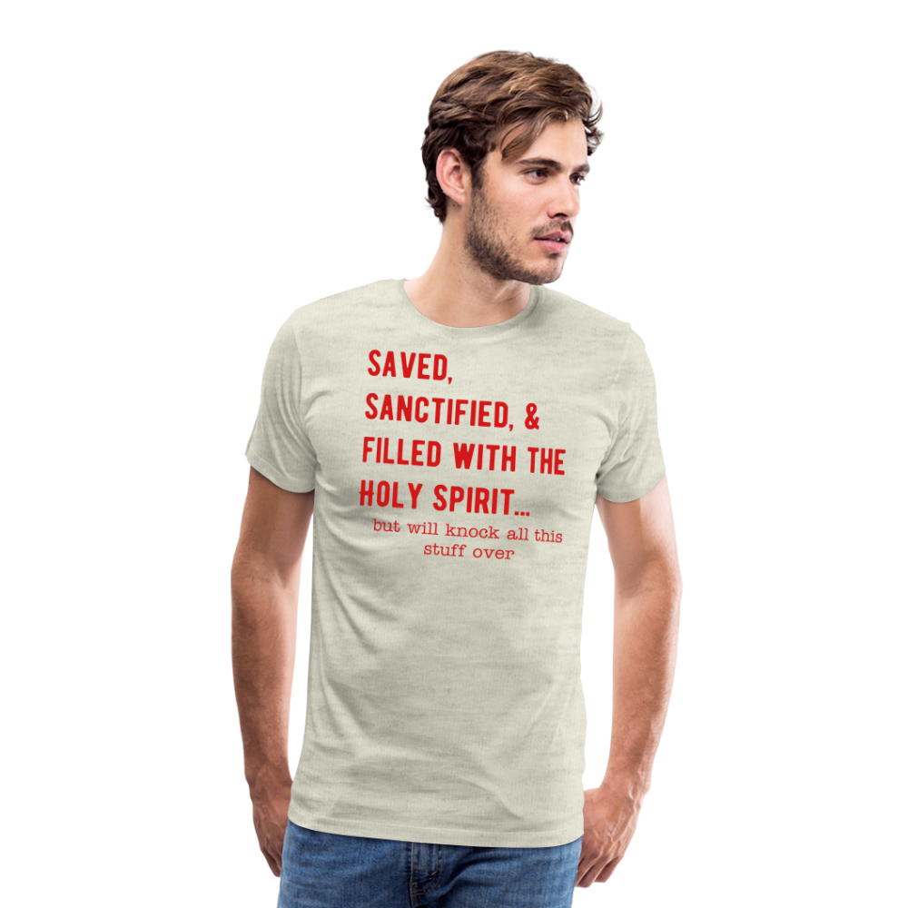 Saved, But Men's Premium T-Shirt Elisheba M6:33