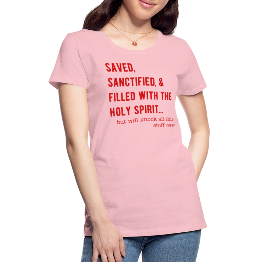 Saved, But Women’s Premium T-Shirt Elisheba M6:33