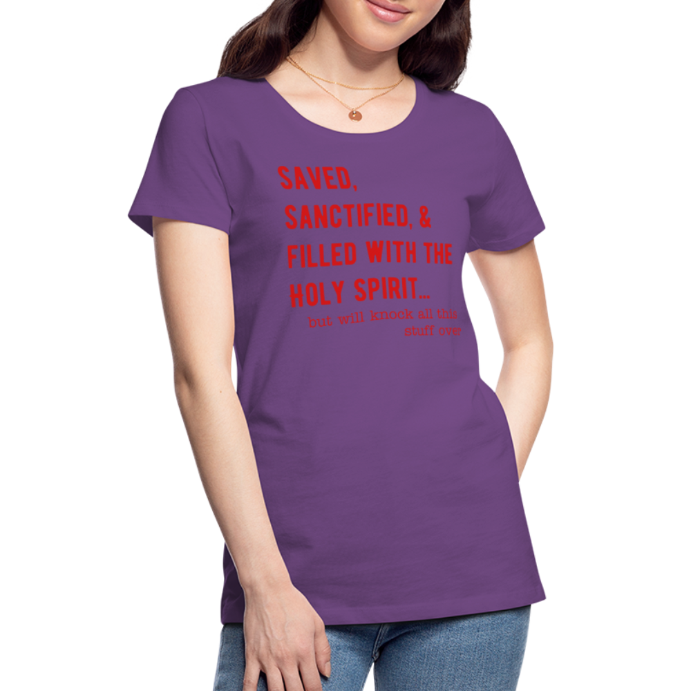 Saved, But Women’s Premium T-Shirt Elisheba M6:33