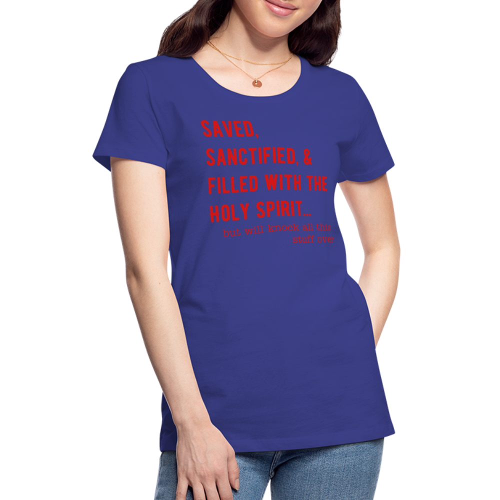Saved, But Women’s Premium T-Shirt Elisheba M6:33