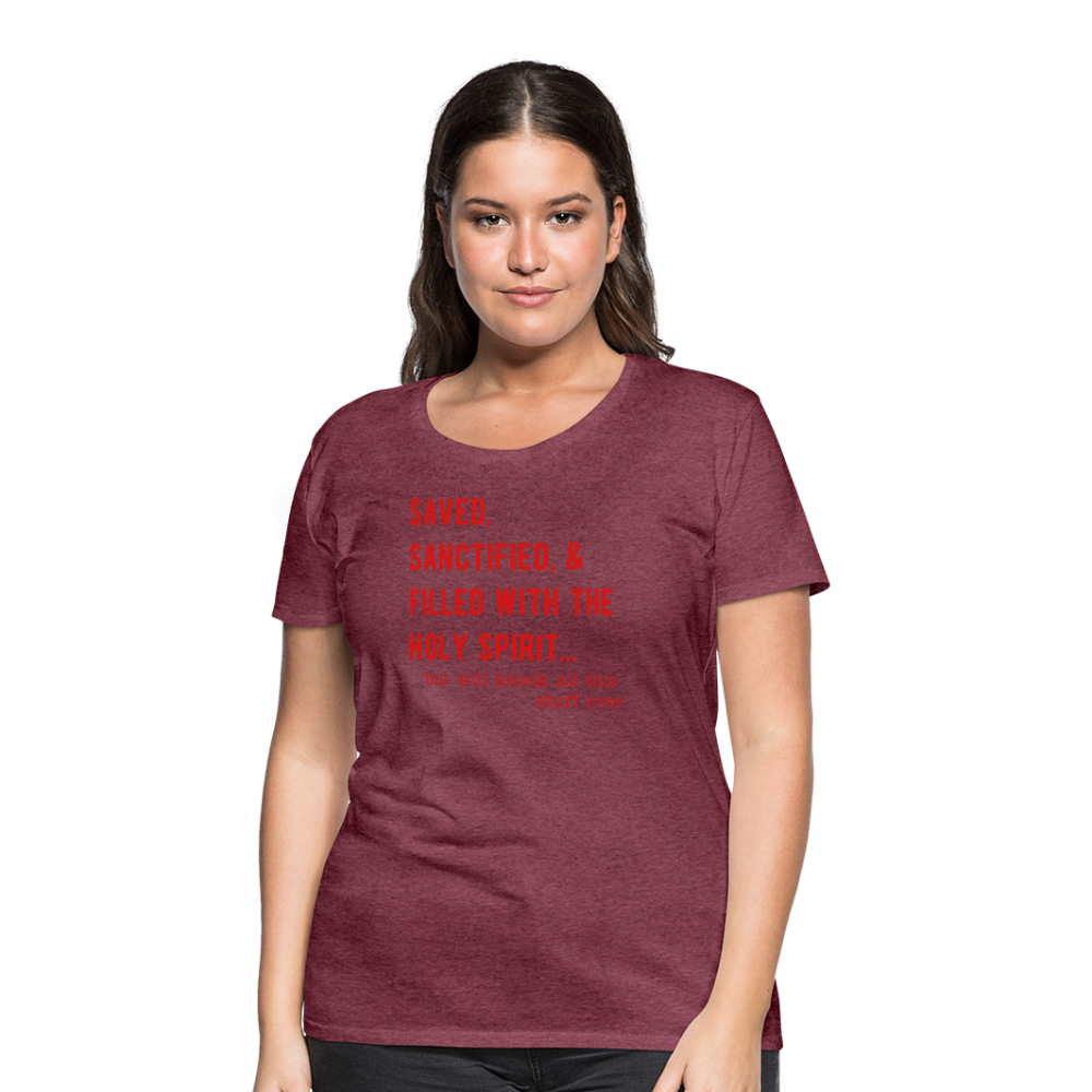 Saved, But Women’s Premium T-Shirt Elisheba M6:33