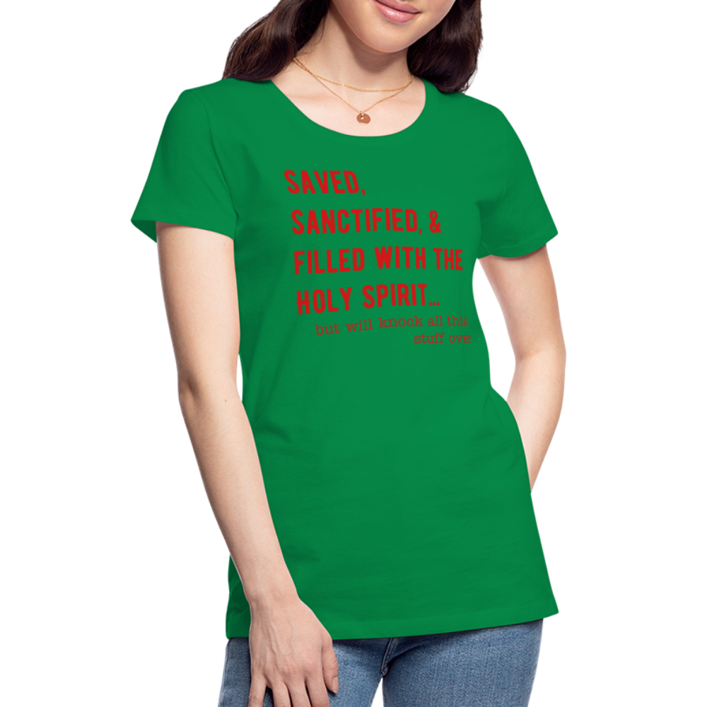 Saved, But Women’s Premium T-Shirt Elisheba M6:33