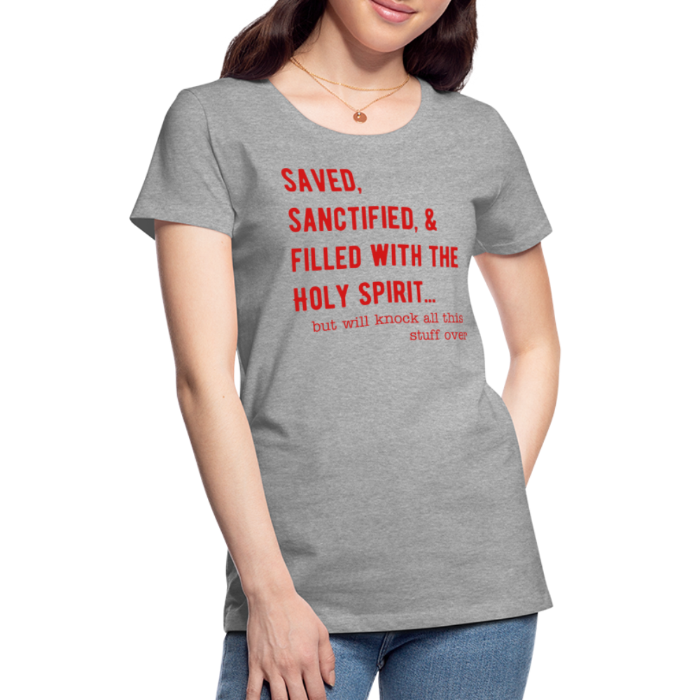 Saved, But Women’s Premium T-Shirt Elisheba M6:33