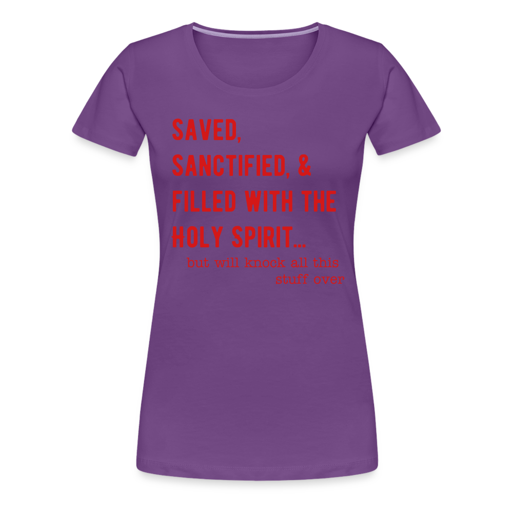 Saved, But Women’s Premium T-Shirt Elisheba M6:33