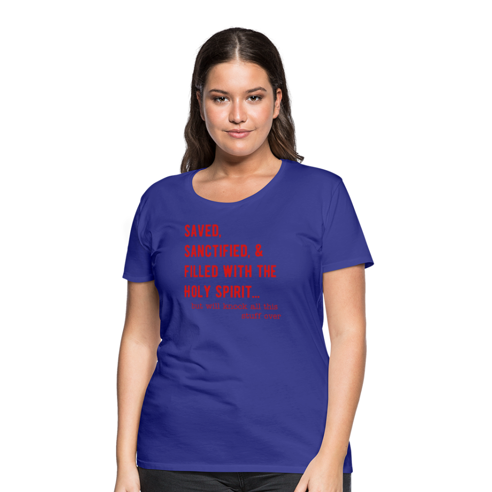 Saved, But Women’s Premium T-Shirt Elisheba M6:33