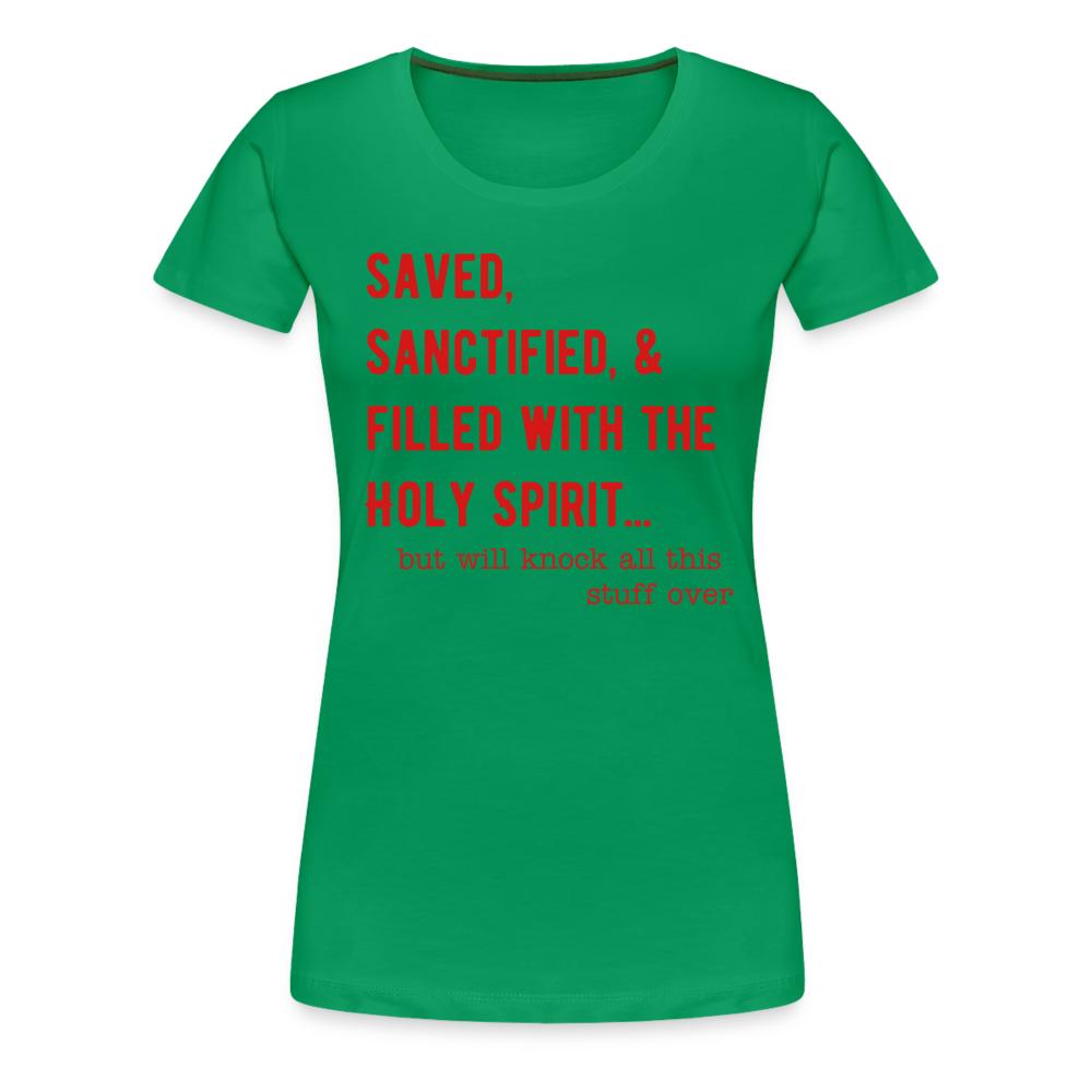 Saved, But Women’s Premium T-Shirt Elisheba M6:33