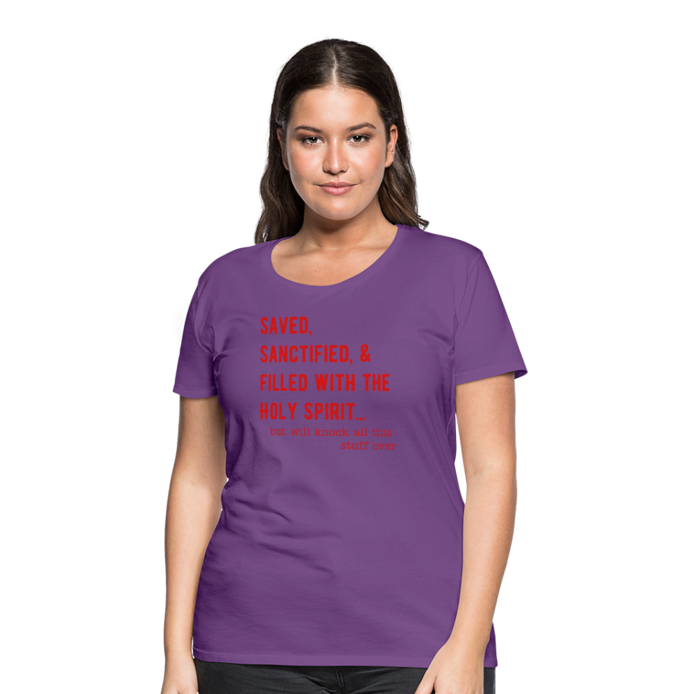 Saved, But Women’s Premium T-Shirt Elisheba M6:33