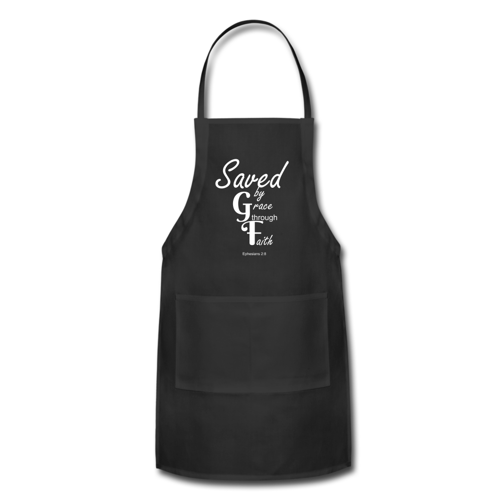 Saved By Grace Through Faith Adjustable Apron Elisheba M6:33