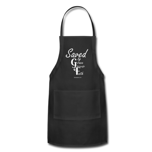 Saved By Grace Through Faith Adjustable Apron Elisheba M6:33