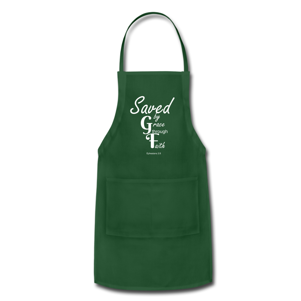 Saved By Grace Through Faith Adjustable Apron Elisheba M6:33