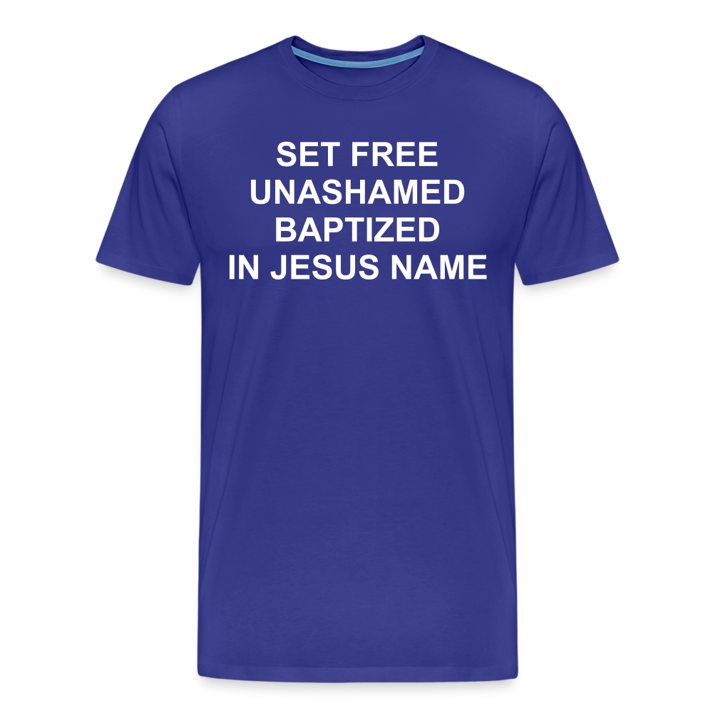 Set Free Men's Premium T-Shirt Elisheba M6:33