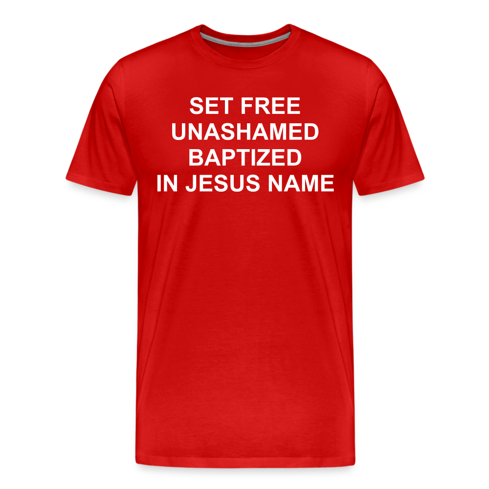 Set Free Men's Premium T-Shirt Elisheba M6:33