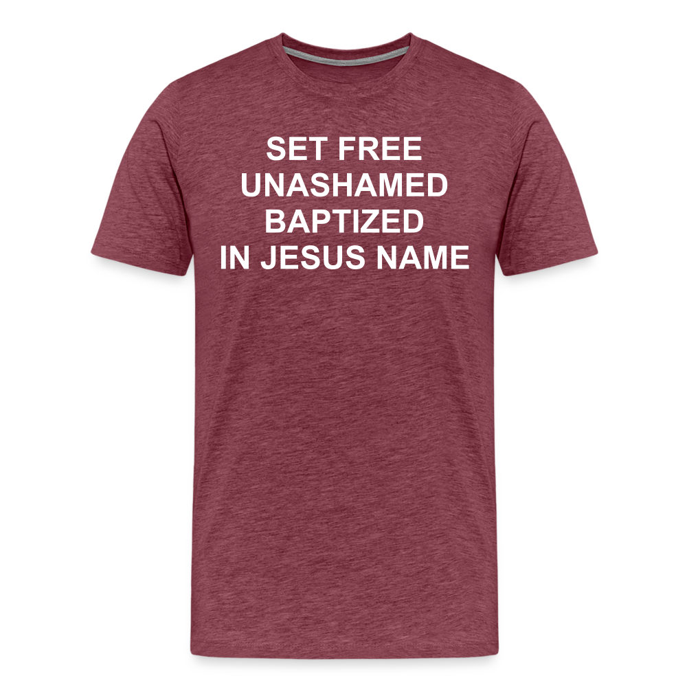 Set Free Men's Premium T-Shirt Elisheba M6:33