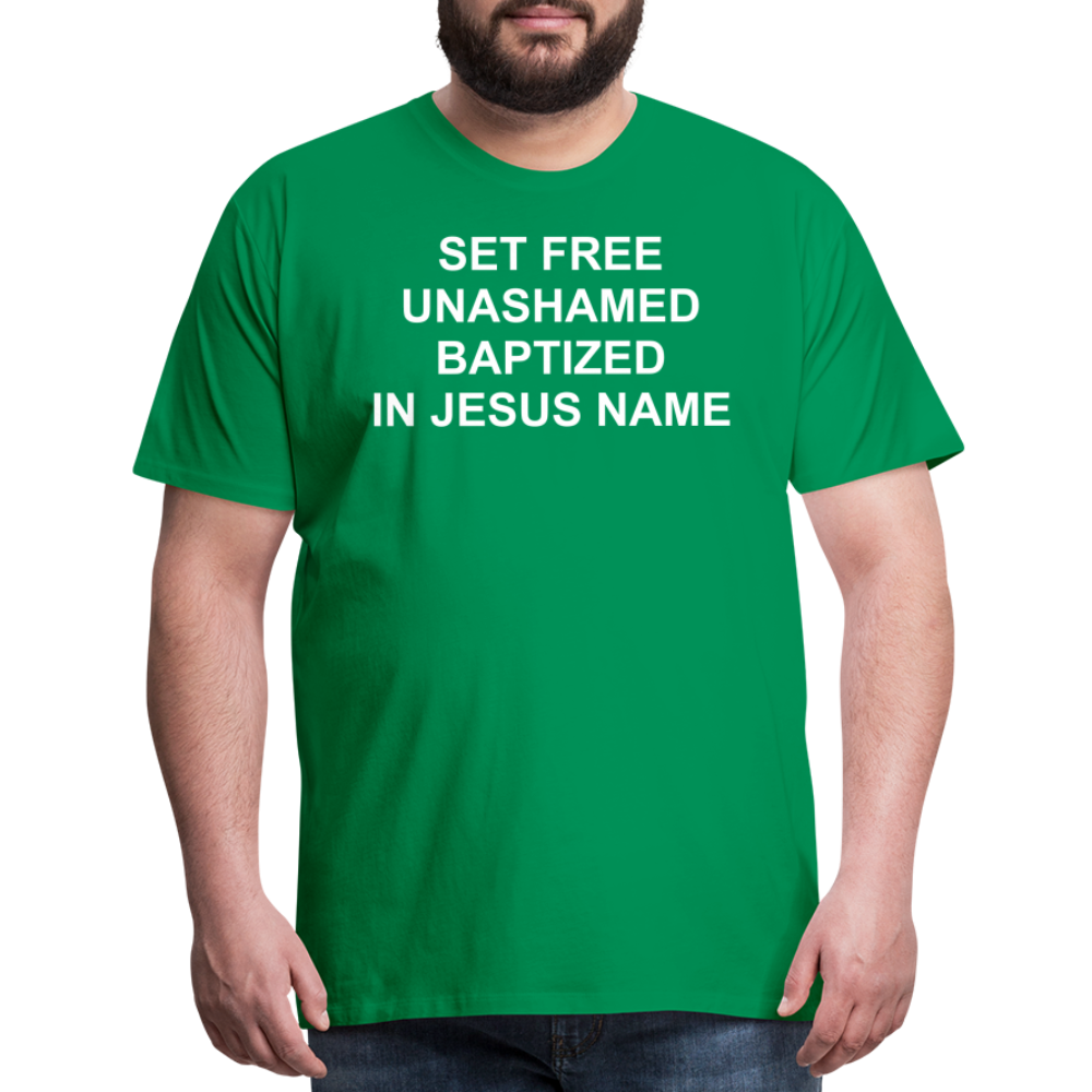 Set Free Men's Premium T-Shirt Elisheba M6:33