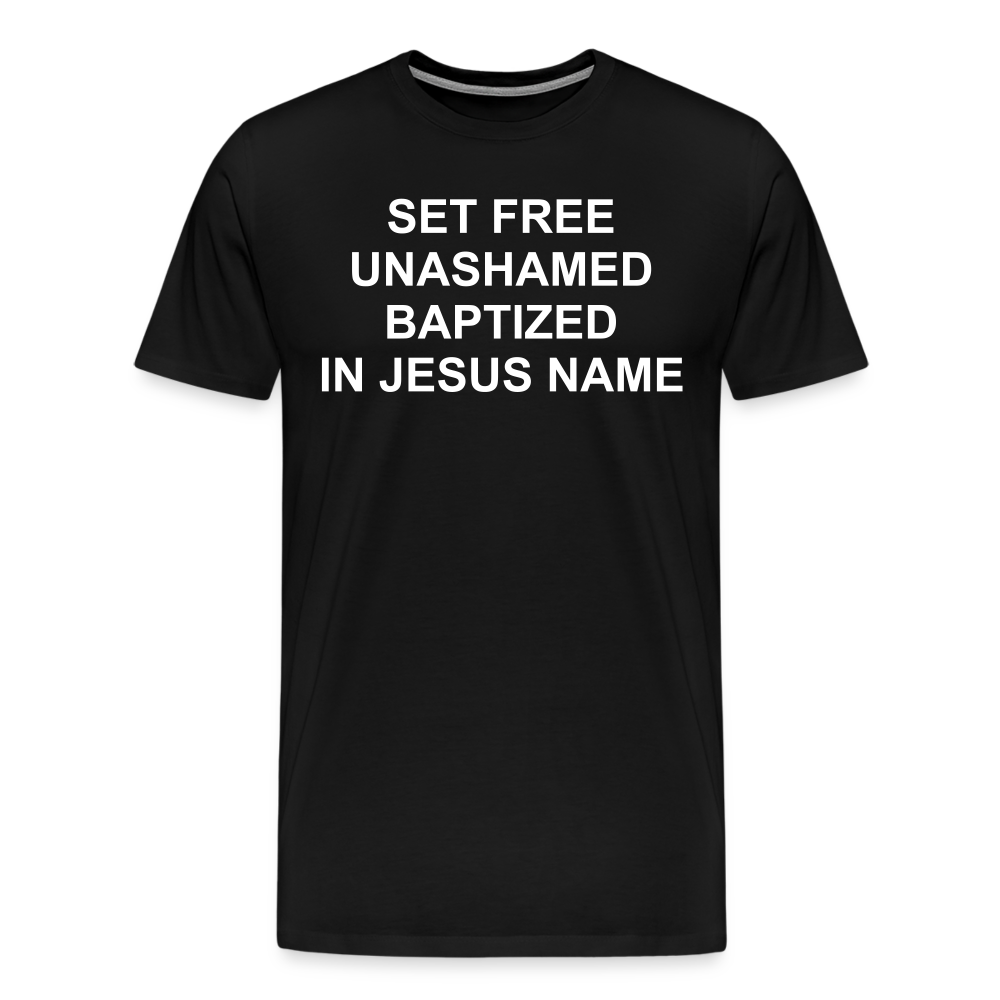 Set Free Men's Premium T-Shirt Elisheba M6:33