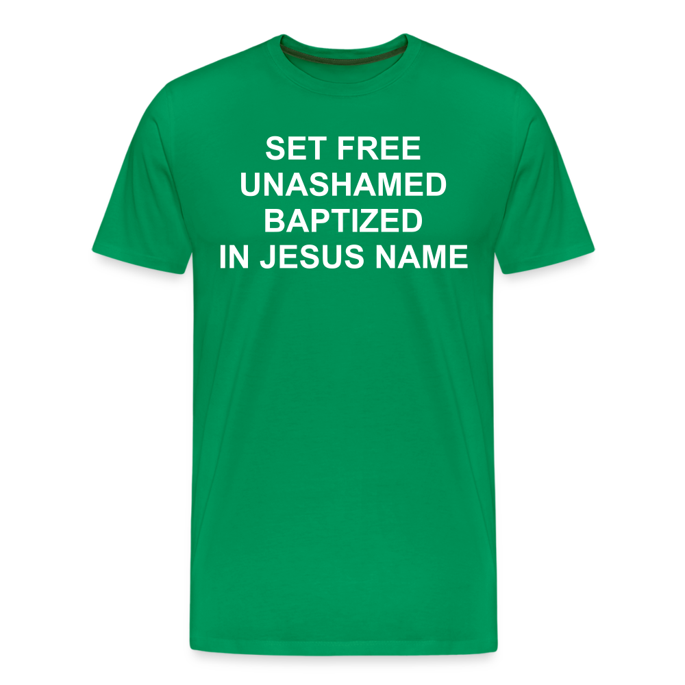 Set Free Men's Premium T-Shirt Elisheba M6:33