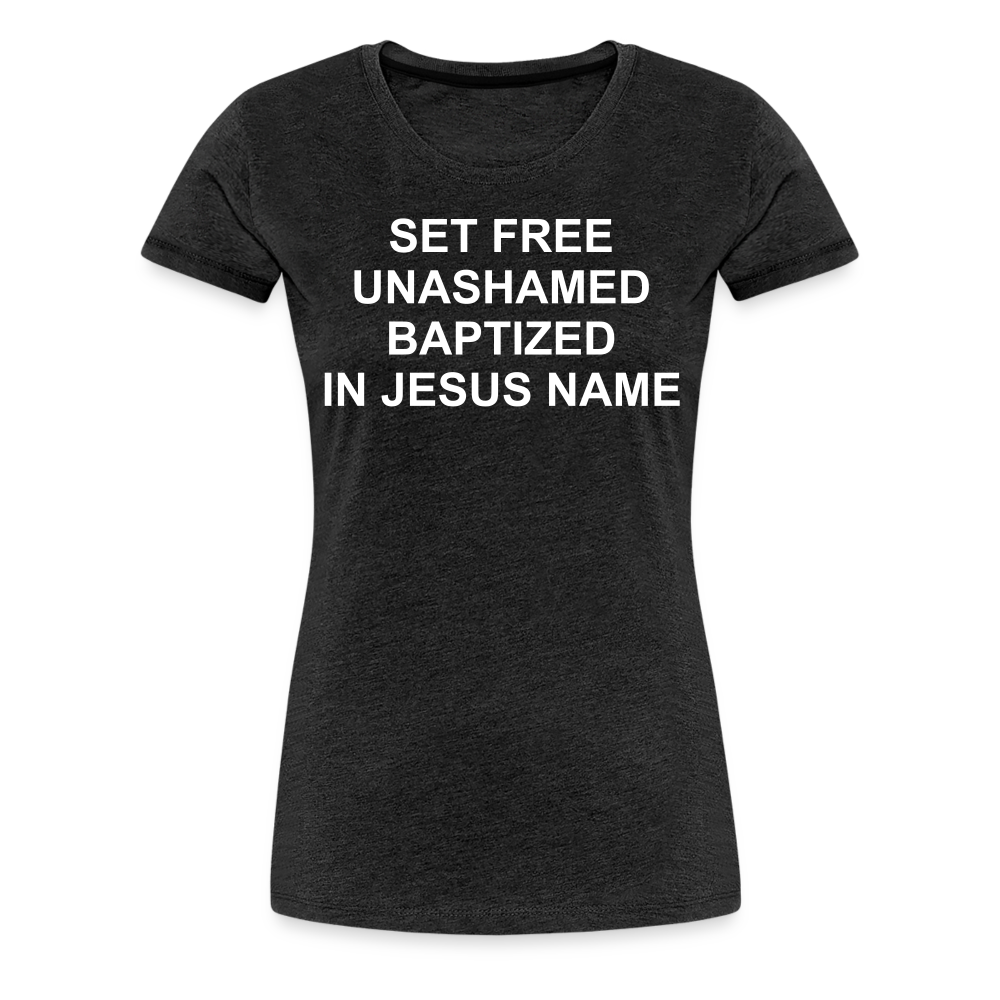 Set Free Women’s Premium T-Shirt Elisheba M6:33