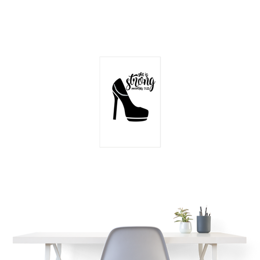 She is Strong Poster 18x24 Elisheba M6:33