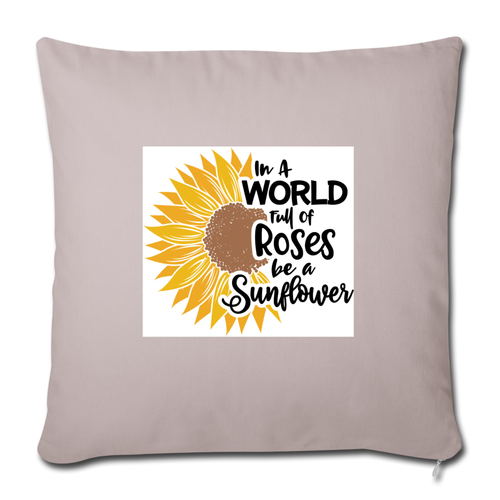 Sunflower Throw Pillow Cover 18” x 18” Elisheba M6:33