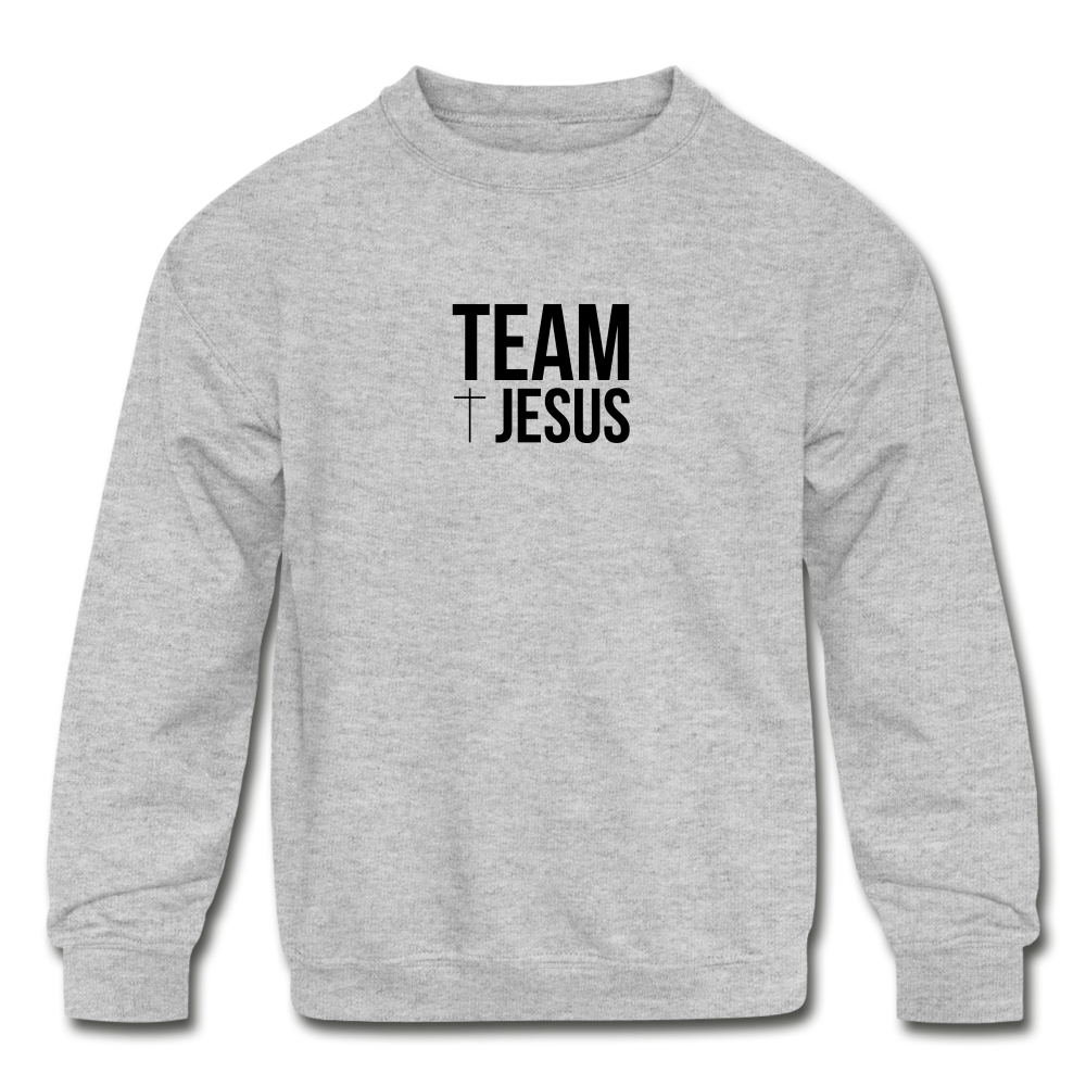 Team Jesus Kids' Crewneck Sweatshirt Elisheba M6:33